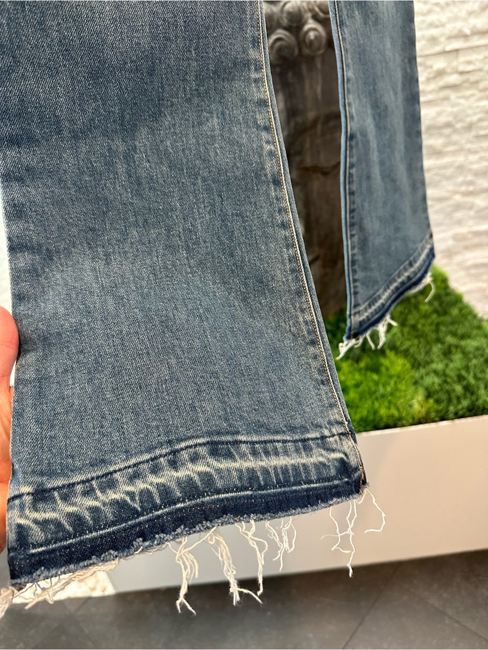 NWT Veronica Beard High Rise Carson Ankle Wanderer Undone Jeans Size 27 - Picture 5 of 8